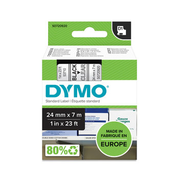 Taśma Dymo 53710 D1 24mm x 7m przezroczysta/czarny nadruk S0720920 - DYMO