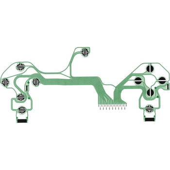 Taśma, folia przewodząca transmisyjna przycisków do kontrolerów PS4 V4.0, zielona ORG - brak  danych