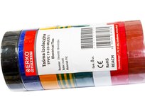 Taśma izolacyjna duża 19mm 20m MIX 8szt ERKO