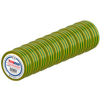 Taśma izolacyjna elektroizolacyjna PVC 19mmx9m żółto-zielona HOROZ  10szt.