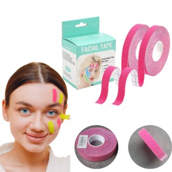 Taśma kinezjologiczna do twarzy liftingująca taśma do twarzy i oczu tape tejpy 1,25 cm - Deni Carte