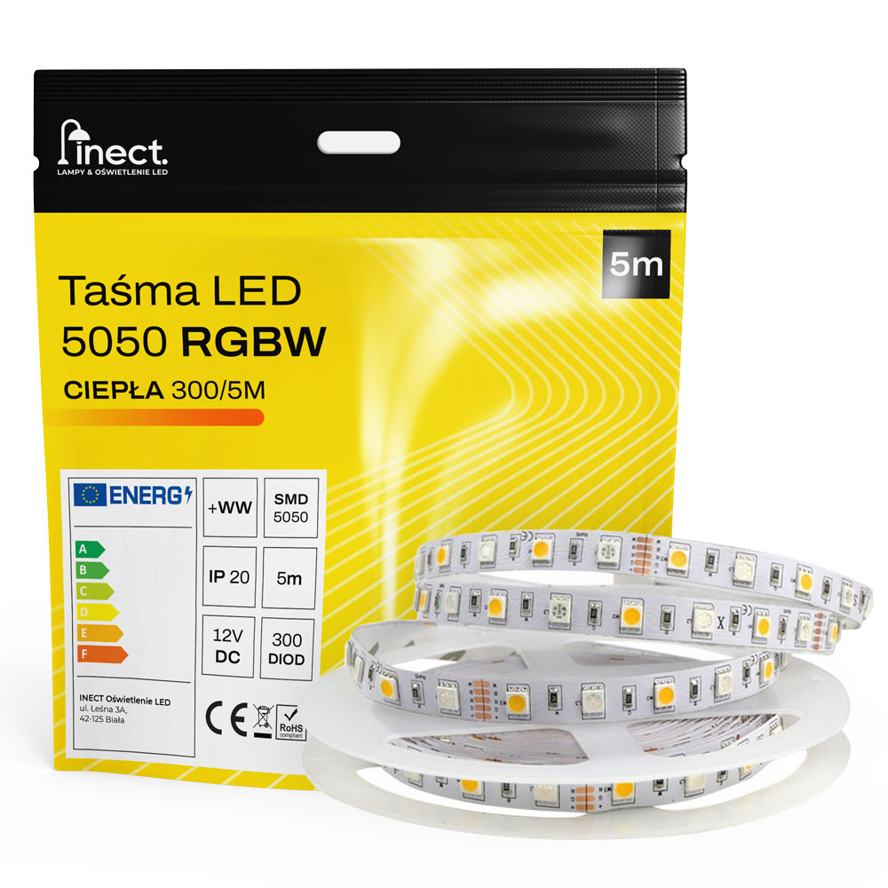 Фото - LED-стрічка Taśma LED 5050 300 LED Ip20 5M Rgbw Ciepła Zimna