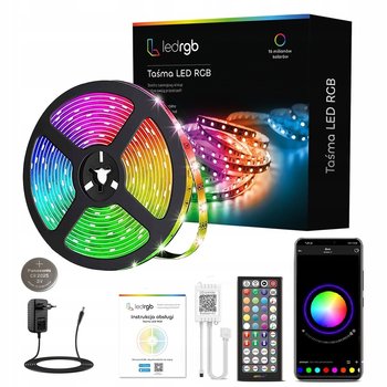 Taśma LED 6M RGB 5050 Bluetooth APLIKACJA MOBILNA PILOT MUZYKA ZESTAW TIMER - inna (Inny)