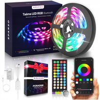 Taśma LED 6M RGB 5050 LEDY Pilot APLIKACJA Bluetooth MUZYKA Zestaw 12V SMD