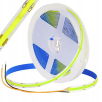 Taśma LED COB 10M 24V Biała Zimna 8mm 12W/M Neon Led Biały