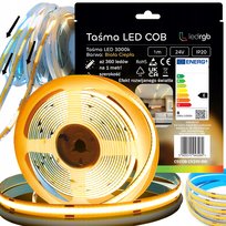 TAŚMA LED COB 1m 24V 360d BIAŁA CIEPŁA 3000K CYFROWA PIXEL PŁYNĄCA WS2811