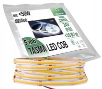 Taśma LED COB 24V 480 diod na metr Neon Zimna 5m linia LED Pro