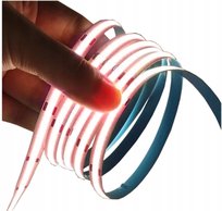 Taśma LED COB 5m 12V NEON LEDY CZERWONA MOCNA 320 LED 8mm