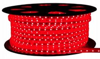 Taśma Led Czerwona Wąż 230v 5050 bez Zasilacza Wodoodporna Mocna Taśma Led