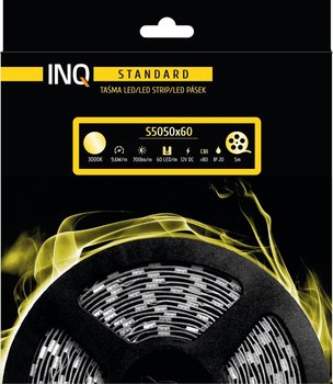 Taśma LED INQ S5050-60-20-WW-5, 9,6 W, 5 m - INQ