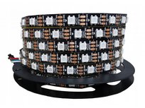 Taśma Led Ledy Adresowalne Ws2812B 5M 60Led/M Ip65 Wodoszczelna Czarna
