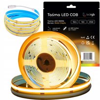 Taśma LED Neon COB 12V 10m 480 diod 3000K BIAŁA CIEPŁA HOMOGENICZNA 8MM