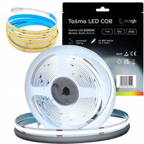 Taśma LED Neon COB 12V 1m 480 diod 6000K BIAŁA ZIMNA HOMOGENICZNA 8MM IP20