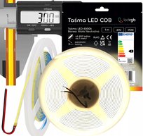 Taśma LED Neon COB 24V 1m 400 diod 4000K BIAŁA NEUTRALNA ULTRA CIENKA 3MM
