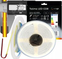 Taśma LED Neon COB 24V 1m 400 diod 6000K BIAŁA ZIMNA ULTRA CIENKA 3MM