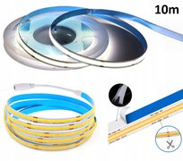 Taśma LED Neon COB 24V rolka 10m 320/m 6000K BIAŁA ZIMNA 11W/m 800 lm 8MM