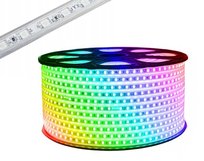 Taśma LED RGB 230V 5050 Taśma Cięta Na Metry Wodoodporna 12W/M