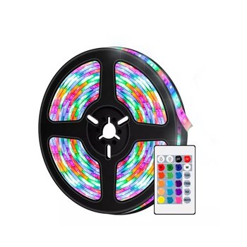 taśma LED SMD 2835 RGB 5 metrów na rolce z zasilaczem i pilotem - LED_RGB