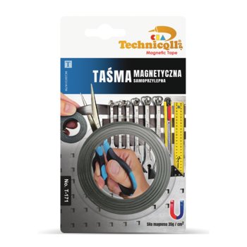 Taśma magnetyczna samoprzylepna 1m x 20mm Technicqll - Technicqll