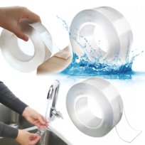 Taśma nano dwustronna wodoodporna magiczna samoprzylepna przezroczysta 1m