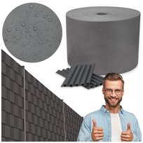 TAŚMA OGRODZENIOWA 15cmX98m + 78 KLIPSY +UV OSŁONA NA OGRODZENIE PŁOT PANEL