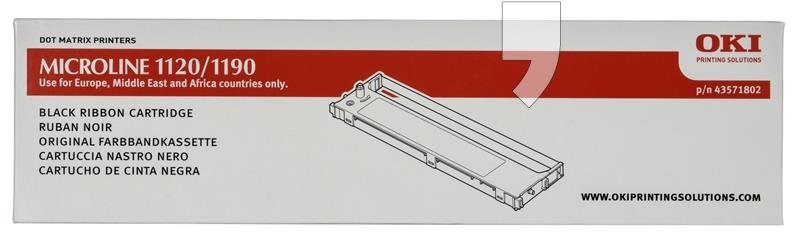 Taśma OKI RIB1120, czarny, 43571802