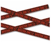 Taśma ostrzegawcza Infection Zone halloween zombie