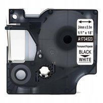 Taśma poliester 24mm do DYMO RHINO 1734523 Biała