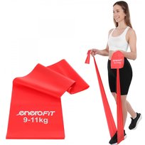 TAŚMA TRENINGOWA DO ĆWICZEŃ PILATES 2000x150x0,30MM 9-11KG CZERWONA ENERO FIT