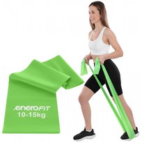 TAŚMA TRENINGOWA DO ĆWICZEŃ PILATES 2000x150x0,40MM 10-15KG ZIELONA ENERO FIT