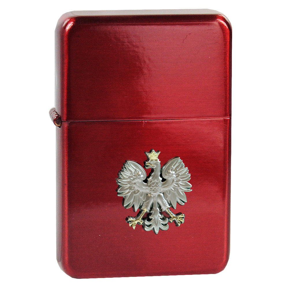 Tasman, zapalniczka benzynowa, Orzeł emblemat Polska