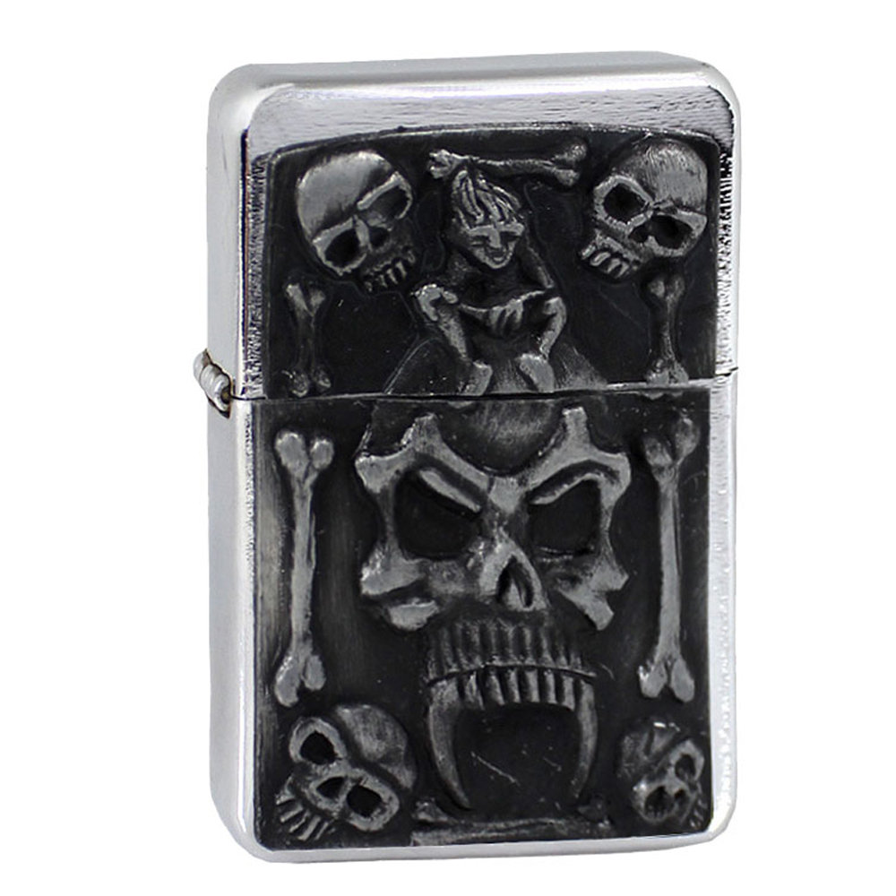 Tasman, zapalniczka benzynowa, Skull Kości Czaszki