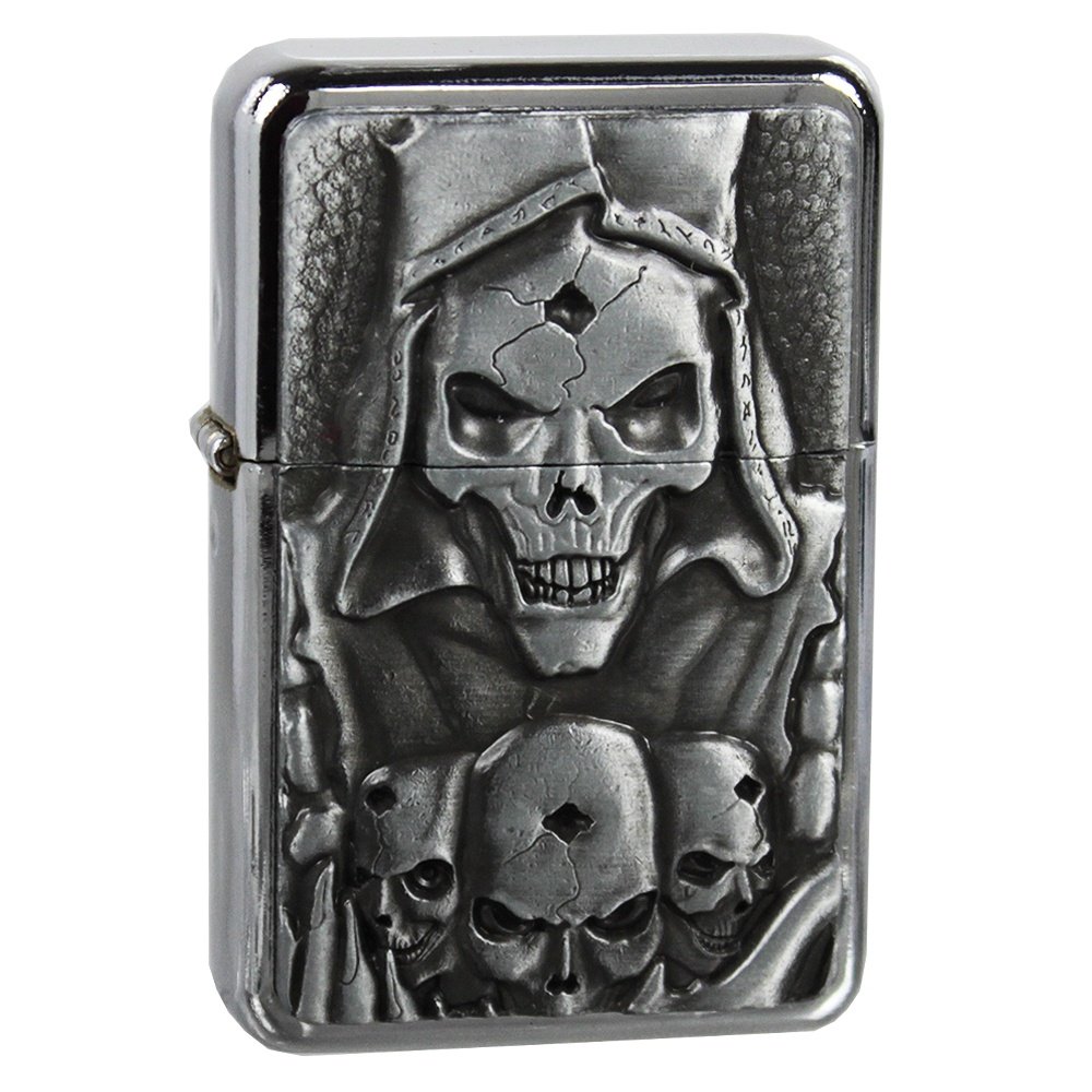 Tasman, zapalniczka benzynowa, Skulls Czaszki