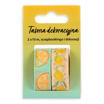 Taśmy dekoracyjne Washi, Dolci Limoni, Cytryny, 2x10 m - Empik