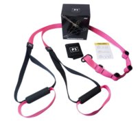 Taśmy do treningu podwieszanego typu TRX P3-1 różowe