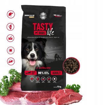 TASTY DOGS LIFE KARMA DLA PSA Z WOŁOWINĄ 40% MIĘSA - BIOFEED