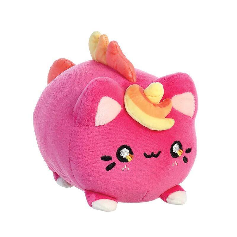 Aurora Tasty Peach Strawberry Meowchi - Peluche Ecologico Kawaii, 18 Cm, Fragola, Rosa