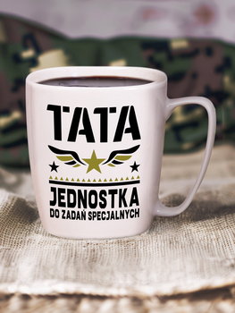 Tata - Jednostka Do Zadań Specjalnych / Kubek Biały Z Uchem - Nadwyraz.com