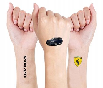 Tatuaż Tymczasow Dla Dzieci Moto Volvo Auta Y5 - Propaganda