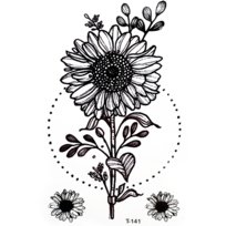 Tatuaż zmywalny kwiat 1 szt.