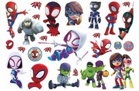 tatuaże tymczasowe Spiderman Spidey duży arkusz zmywalne dużo wzorów H1