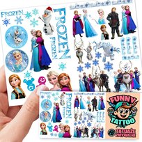 TATUAŻE ZMYWALNE DLA DZIECI FROZEN KRAINA LODU WZORY ORYGINALNE
