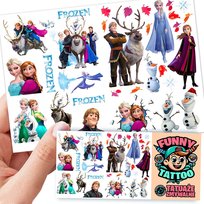 TATUAŻE ZMYWALNE DLA DZIECI FROZEN KRAINA LODU WZORY ORYGINALNE