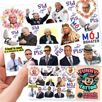 TATUAŻE ZMYWALNE DLA DZIECI KACZYŃKI PIS MÓJ BOHATER DUDA WZORY ORYGINALNE Inny producent