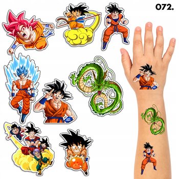 TATUAŻE ZMYWALNE DLA DZIECI TYMCZASOWE DRAGON BALL - 8 EL. / 150 WZORÓW - WORLD CASE