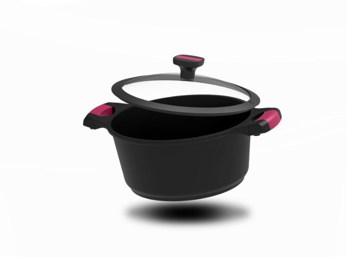 Commichef XO-632BK - Casseruola Ovale In Alluminio Pressofuso, 32 Cm, Adatta Per Forno E Tutti I Tipi Di Piano Cottura Perfetta Per Stufati E Casseru 91435039