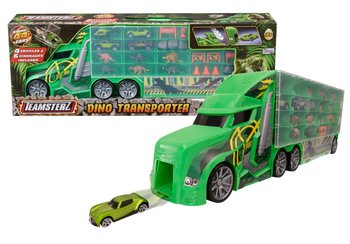 Teamsterz, Mega transporter Dinozaur + 4 autka + akcesoria - Teamsterz
