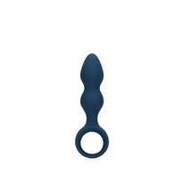 Teardrop Shaped Anal Plug - Medium - Baltic Blue SHOT