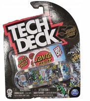 Tech Deck deskorolka fingerboard Santa Cruz Lew + naklejki Spin Master