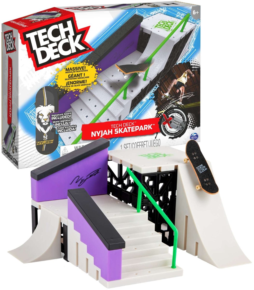Tech Deck Pyramide Shred – Rampe Double En Bois, Planche à Doigts Exclusive Blind, Skate Finger Ultime